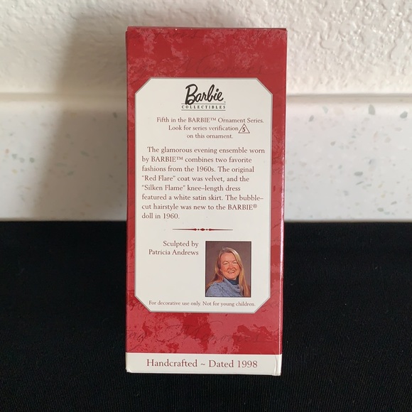 1998 Hallmark Silken Flame Barbie Ornament - Picture 4 of 16